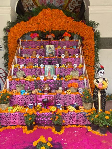 altar de día de muertos en Coatepec